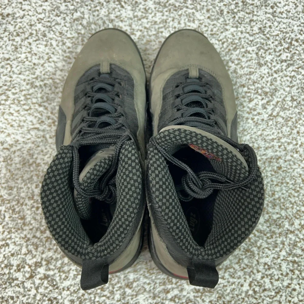 Jordan Shoes Mens Size 10.5 Gray Air 10 Retro Shadow Basketball Sneaker Mid Rise